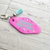 Chaotic Retro Motel Keychain | Rhinestone Accents, Y2K Bag Charm 7 Chaotic Retro Motel Keychain | Rhinestone Accents, Y2K Bag Charm