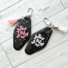 il_fullxfull.7858199304_rct0 We Told Yall Resin Motel Keychain Funny Political Bag Charm Feminist Gift for Her