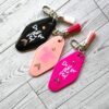 il_fullxfull.7858233814_4i1r Retro Motel Keychain | Do It For the Plot | Rhinestones, Tassel Accent