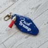 il_fullxfull.7858240524_ak9q F*ck Trump Resin Motel Keychain Bold Political Statement Accessory