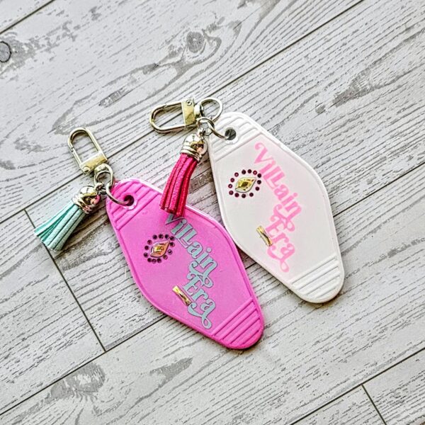il_fullxfull.7864028070_kbo0 Villain Era Motel Keychain | Rhinestone Evil Eye Bag Charm Gift for Her