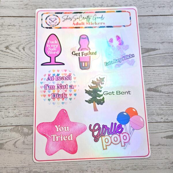 il_fullxfull.7864480739_1di6-1 Funny Adult Sticker Sheet | Sarcastic Dark Humor Gag Gift for Her