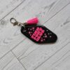 il_fullxfull.7867686752_1hit Pink Pony Club Motel Keychain with Crystals — Black Pink Rhinestone Bag Charm