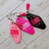 il_fullxfull.7867734588_8h83 Pink Pony Club Motel Keychain — White Pink Rhinestone Tassel Bag Charm