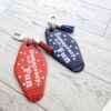 Democracy Was Fun Resin Motel Keychain Political Activist Gift