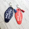 Democracy Was Fun Resin Motel Keychain Political Activist Gift