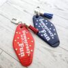 Democracy Was Fun Resin Motel Keychain Political Activist Gift