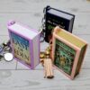 il_fullxfull.7881991212_hg02-2 Custom Mini Book Bag Charm, Bookish Keychain, Personalized Reader Gift