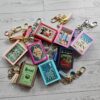 il_fullxfull.7884675140_h7ql-4 Custom Mini Book Bag Charm, Bookish Keychain, Personalized Reader Gift