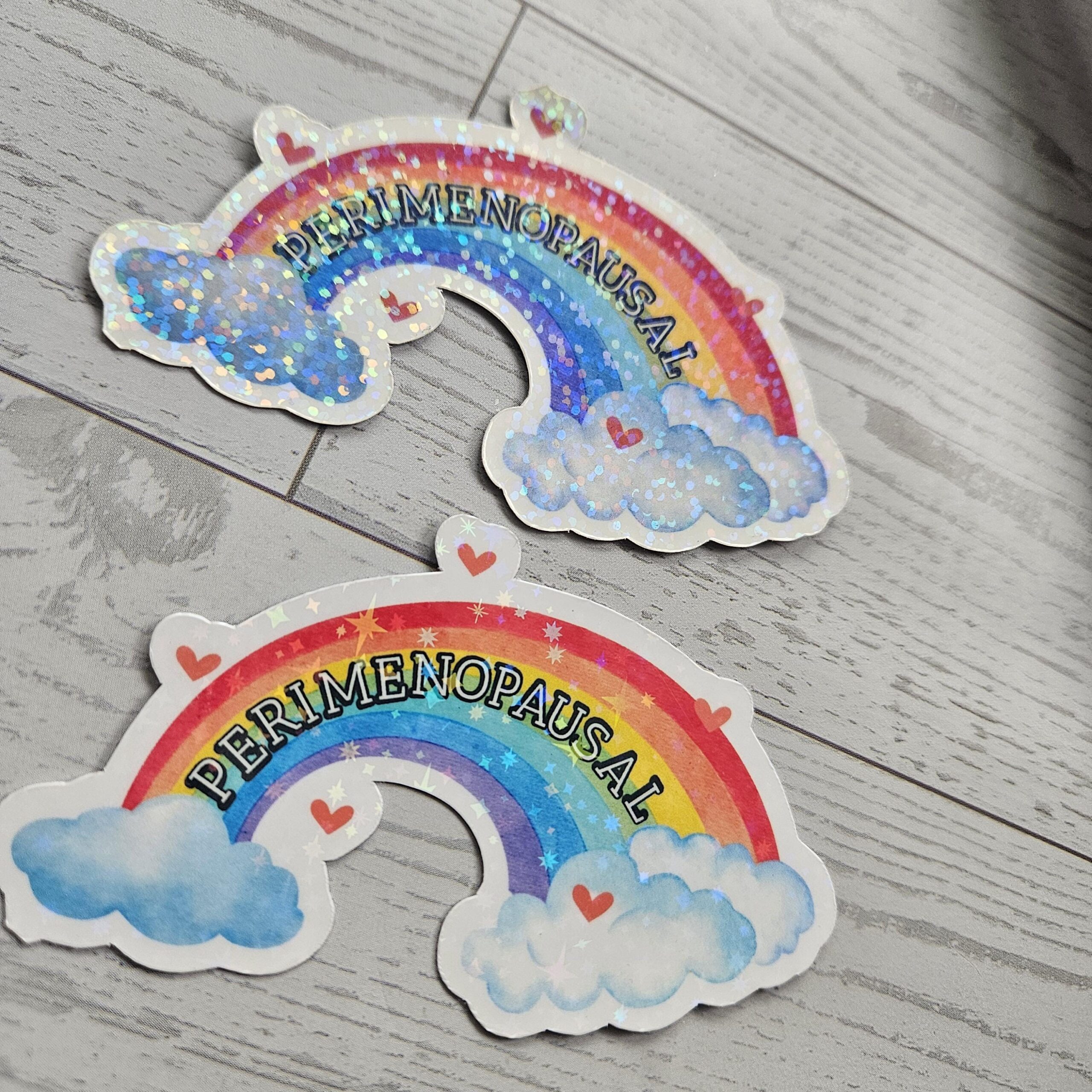 Perimenopause Holographic Sticker Hot Flash Humor Midlife Gift - Image 7
