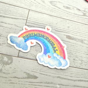 Perimenopause Holographic Sticker Hot Flash Humor Midlife Gift