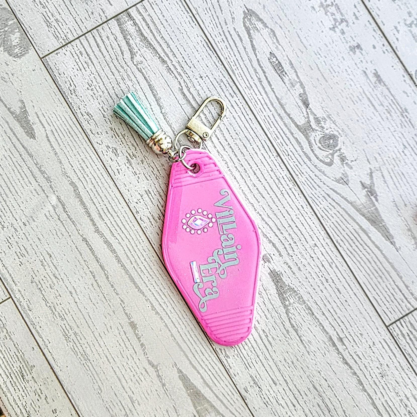 Villain Era Motel Keychain | Rhinestone Evil Eye Bag Charm Gift for Her - Image 4