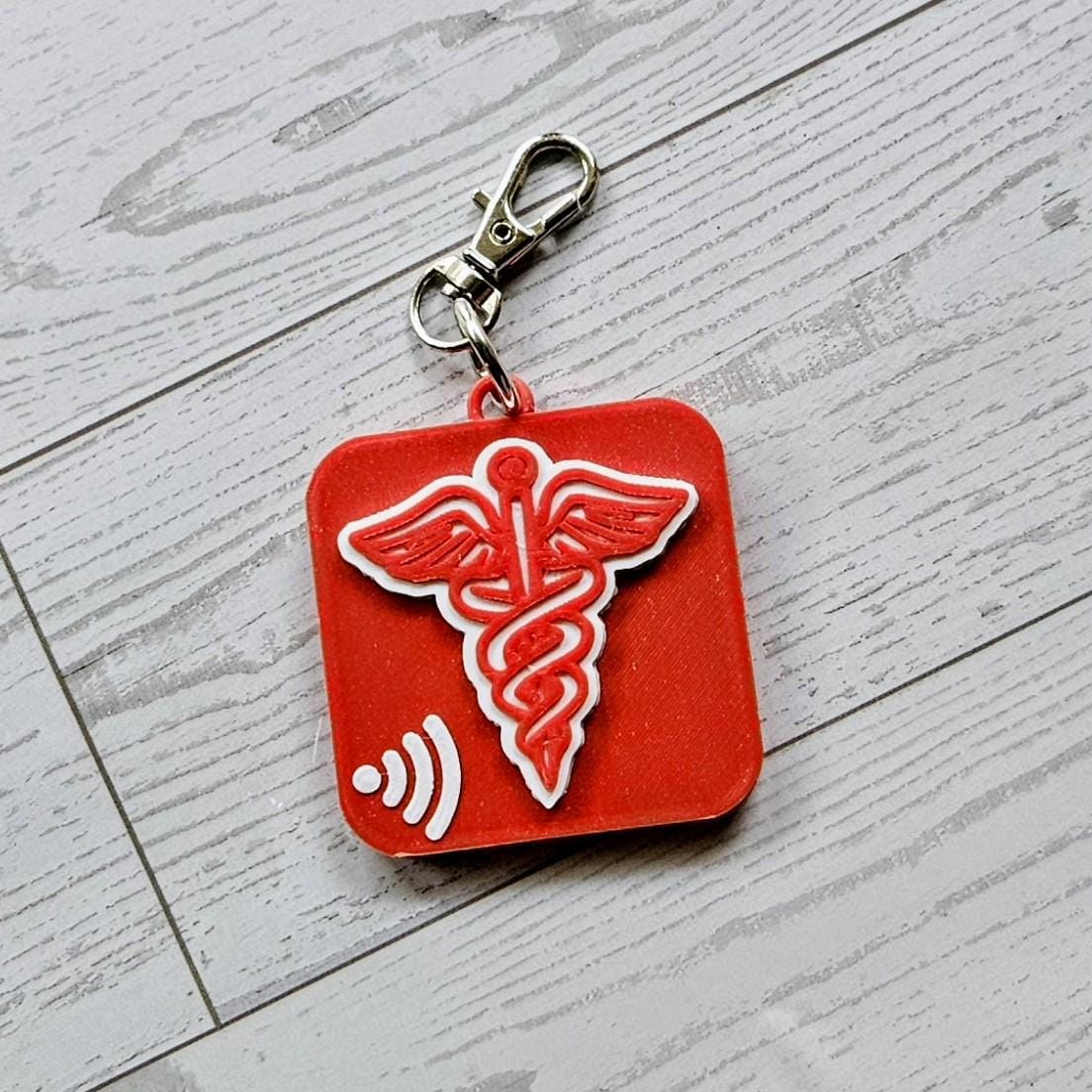 NFC Emergency Tag | 3D Printed Medical ID Keychain for Kids and Adults - Image 5