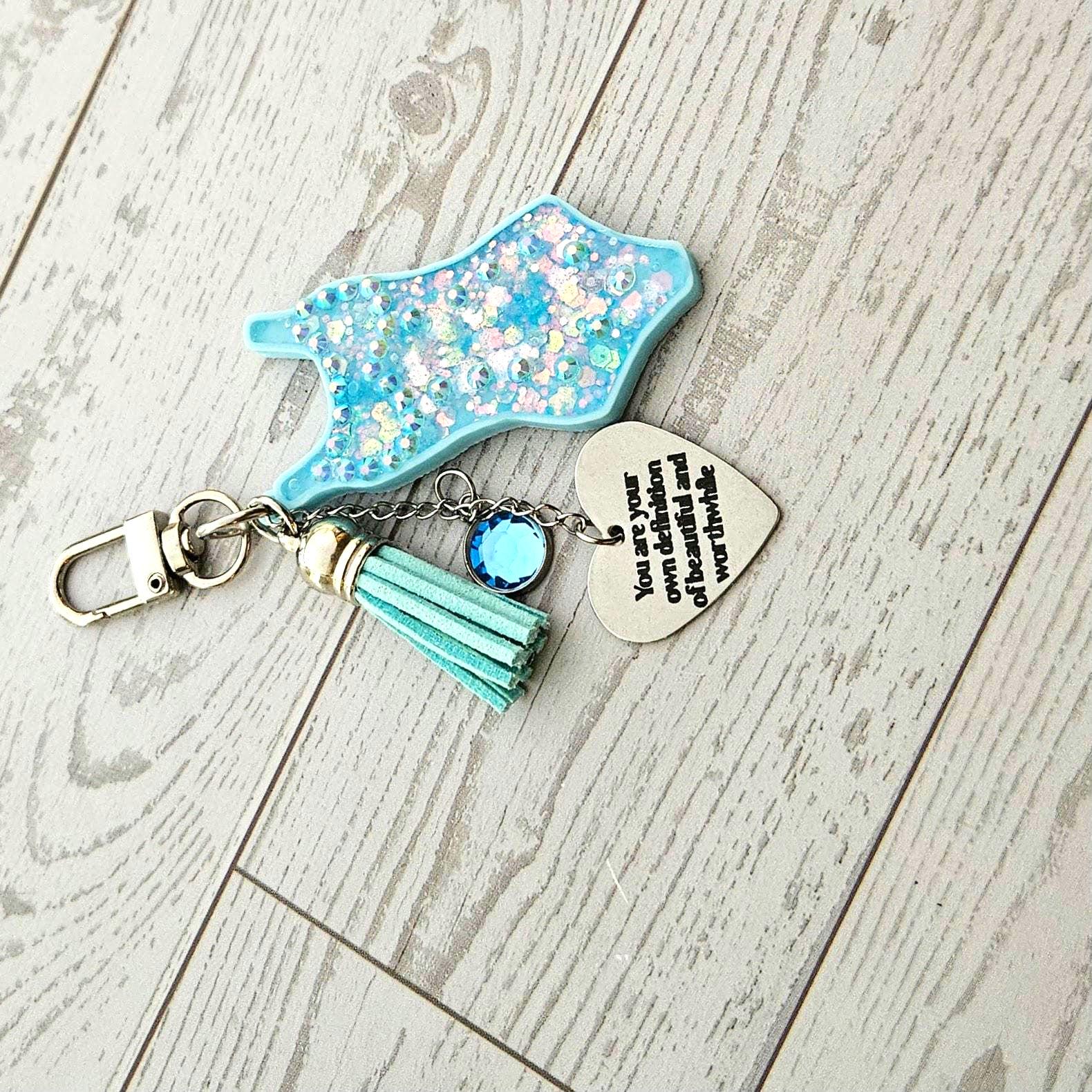 Showgirl Era Bodysuit Keychain – Glitter Resin Bag Charm, quote accessory - Image 6