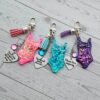 Eras Bodysuit Keychain – Personalized Rhinestone Bag Charm, Pink Blue or Purple 5 Eras Bodysuit Keychain – Personalized Rhinestone Bag Charm, Pink Blue or Purple