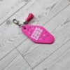 il_fullxfull.7915695983_cv0l Pink Pony Club Motel Keychain — White Pink Rhinestone Tassel Bag Charm