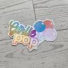 Girlie Pop Lollipop Sticker Holographic Glitter Matte Coquette Decal