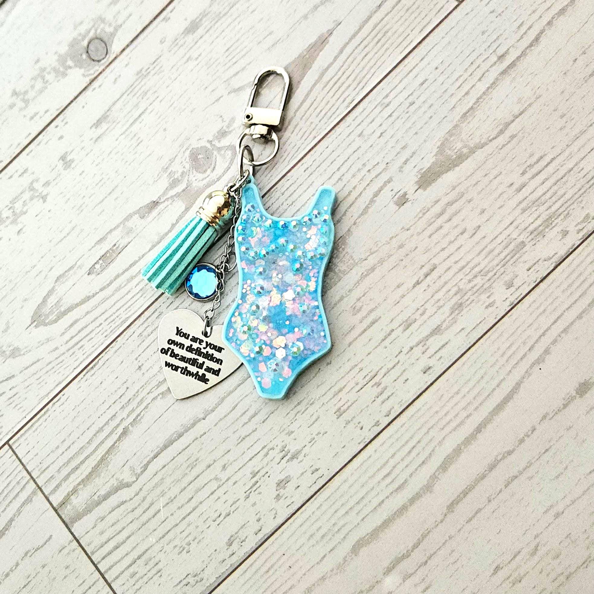 Showgirl Era Bodysuit Keychain – Glitter Resin Bag Charm, quote accessory - Image 5