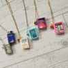 Custom Miniature Book Necklace, Personalized Book Lover Gift, Bookish Jewelry 3 Send us the link, we'll make it tiny. Your favorite book cover, shrunk to charm-sized perfection and hung around your neck. This custom miniature book necklace is a personalized book lover gift — handmade bookish jewelry featuring a 3D printed mini book pendant with hand-gilded pages and an 18" stainless steel chain. ✦ Pendant size: .85" H × .75" W ✦ Construction: 100% handmade and 3D printed from an original SSC design — never mass produced ✦ Cover: Printed from your chosen image, laminated for (3)