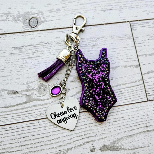 il_fullxfull.7581661716_aboq Showgirl Era Bodysuit Keychain – Personalized Rhinestone Bag Charm, Pink Blue or Purple